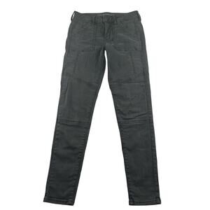 American Eagle Jegging Jeans Women’s 6 Gray Wash Skinny Super Stretch Denim